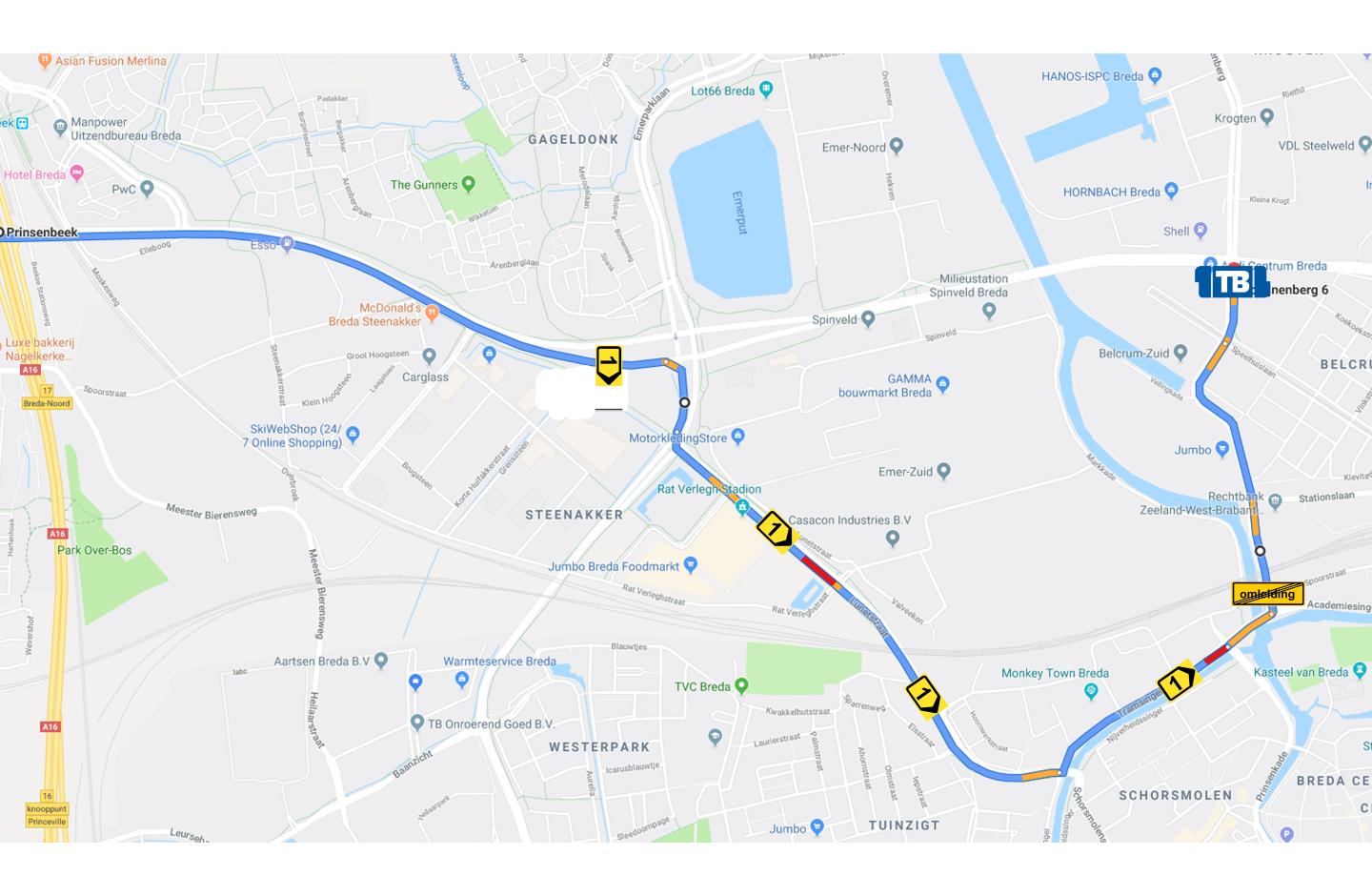 Route A16
